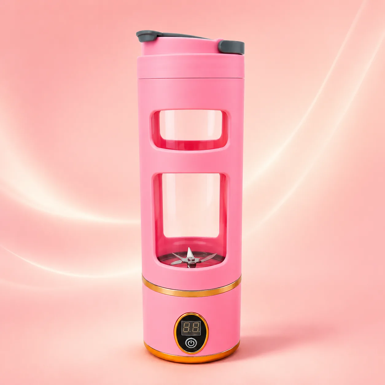 HP‑880 High Power Portable Juicer | Rechargeable Mini Blender Pink