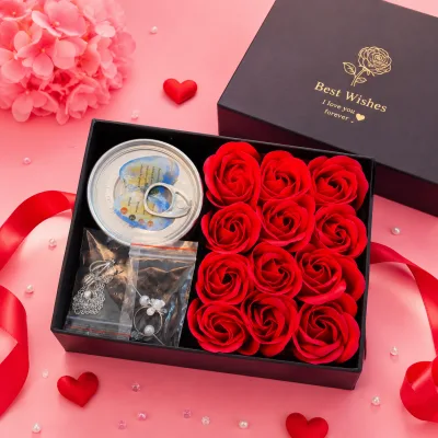 Love Forever Rose and Pearl Necklace Luxury Gift Box